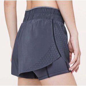 Lululemon Laser Speed Training Short Women's Size 8 Black Running Workout